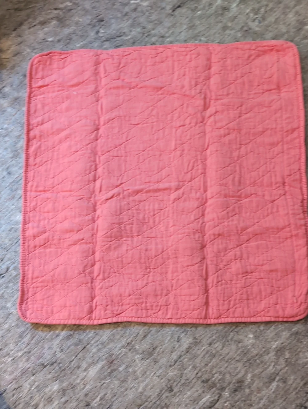 Annie Selke Birdie 100% Cotton Quilted Sham in Coral Pink 26 X 26